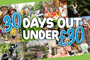 Collage of images from days out in the 30 Under £30 campaign